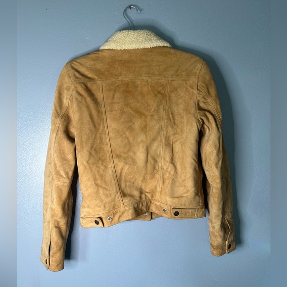 Levi’s tan suede with sherpa lining jacket / S - Picture 8 of 8